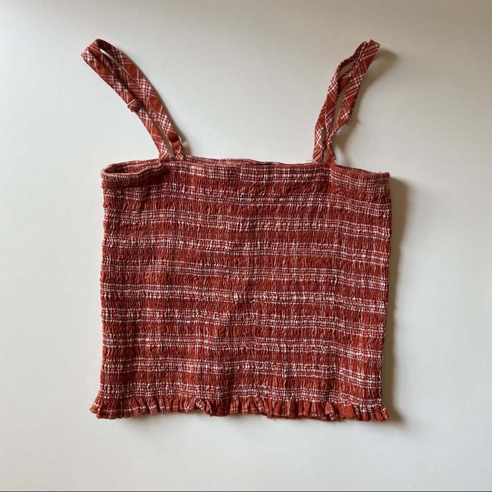burnt orange crop top